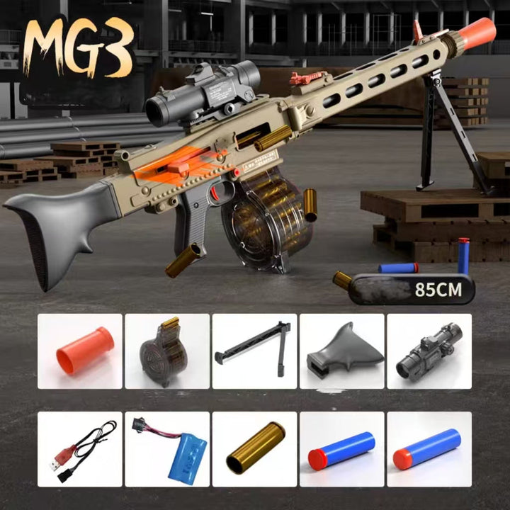 MG3 Machine Gun Foam Dart Nerf Blaster