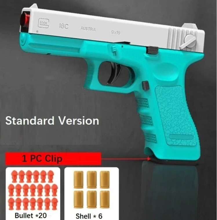 Automatic Shell Ejection Glock G18 Pistol Nerf Guns