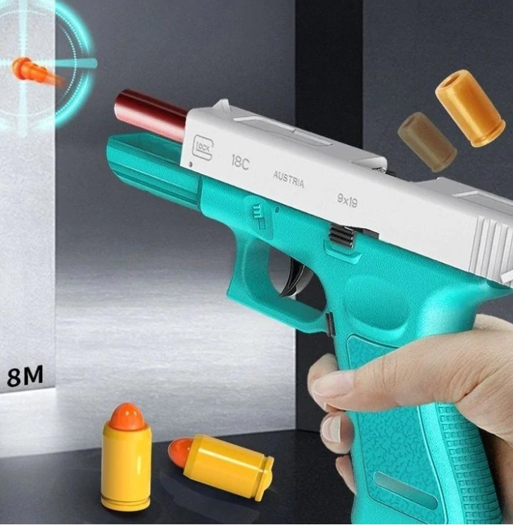 Automatic Shell Ejection Glock G18 Pistol Nerf Guns