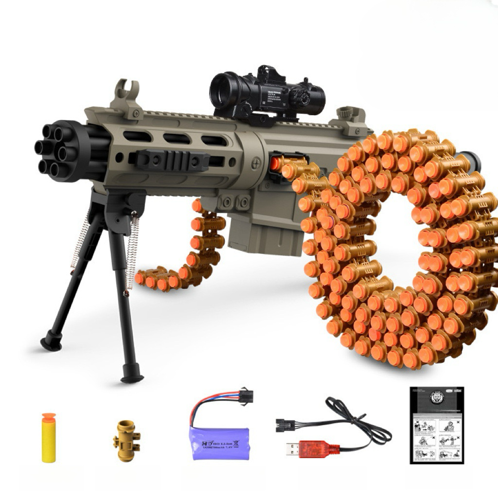 Fully Automatic Belt-Fed Gatling Rifle Nerf Gun