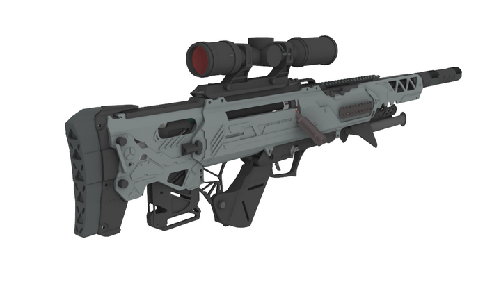 Leila Full CNC Six-Axis Advanced Custom Nerf Sniper Gun