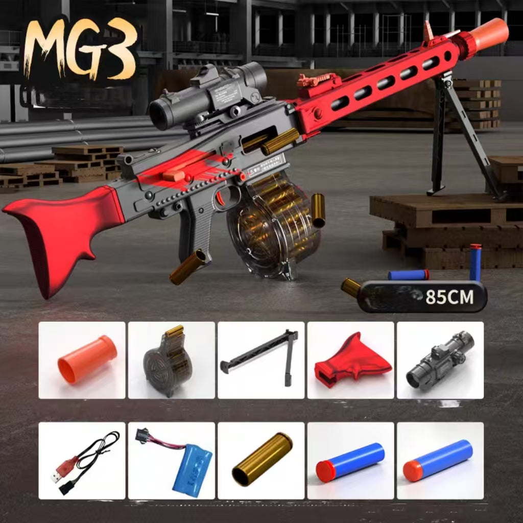 MG3 Machine Gun Foam Dart Nerf Blaster