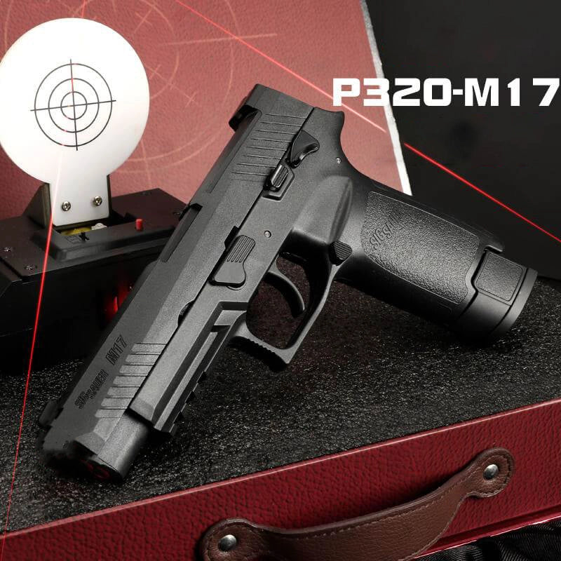 Black Realistic P320-M17 Pistol Gel Blaster