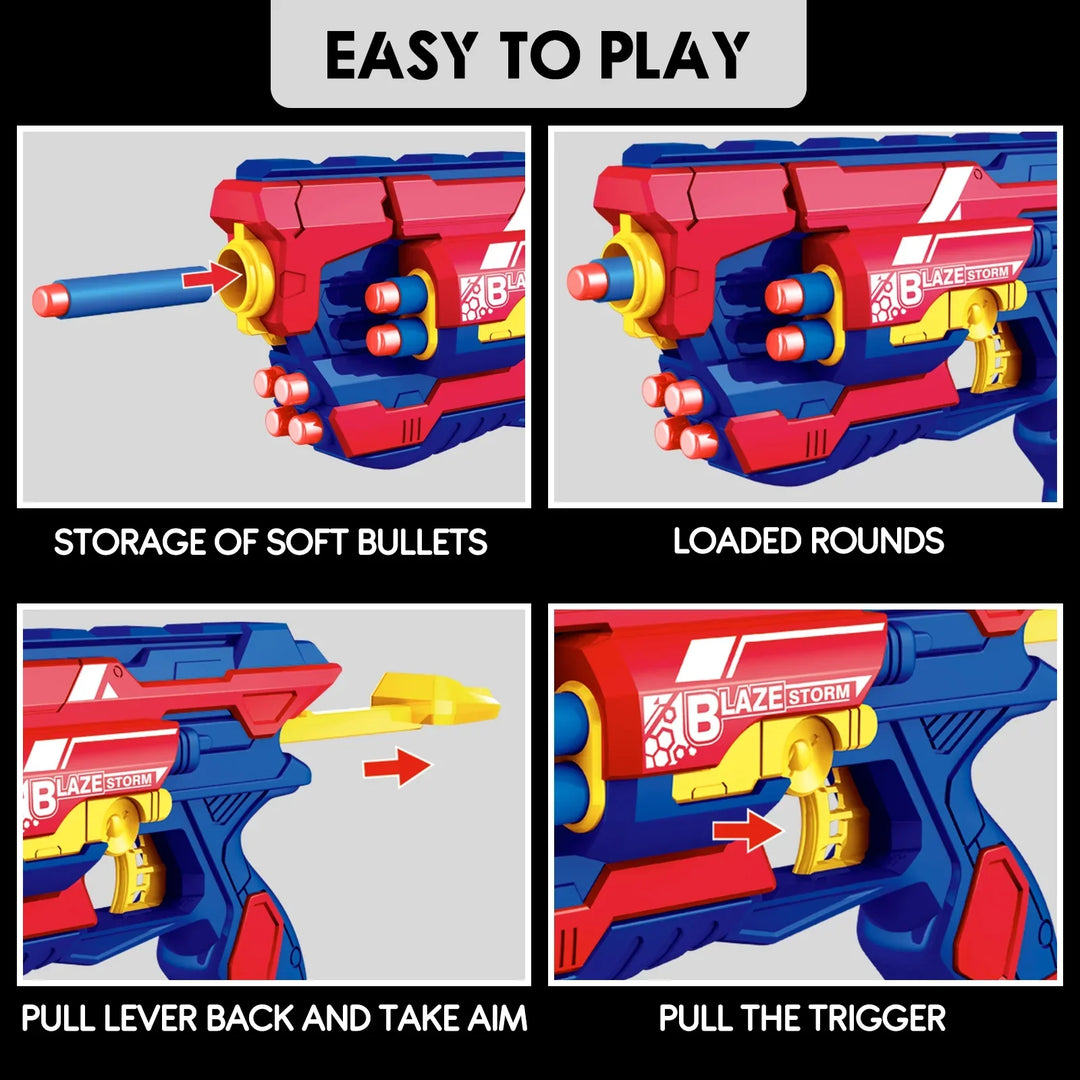 Cool Manual Child Pistol Nerf Guns