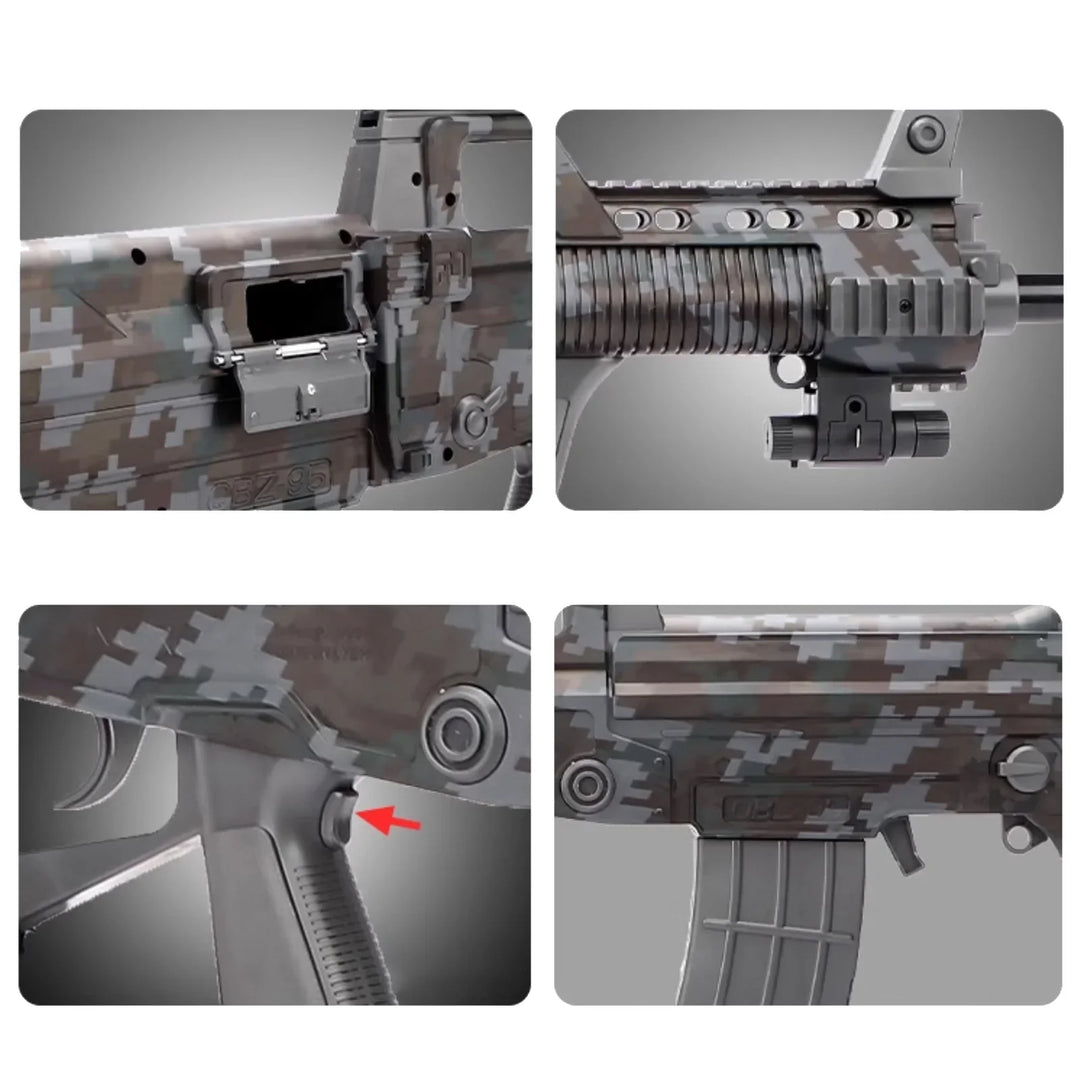 Camouflage Automatic QBZ 95 Rifle Realistic Nerf Guns