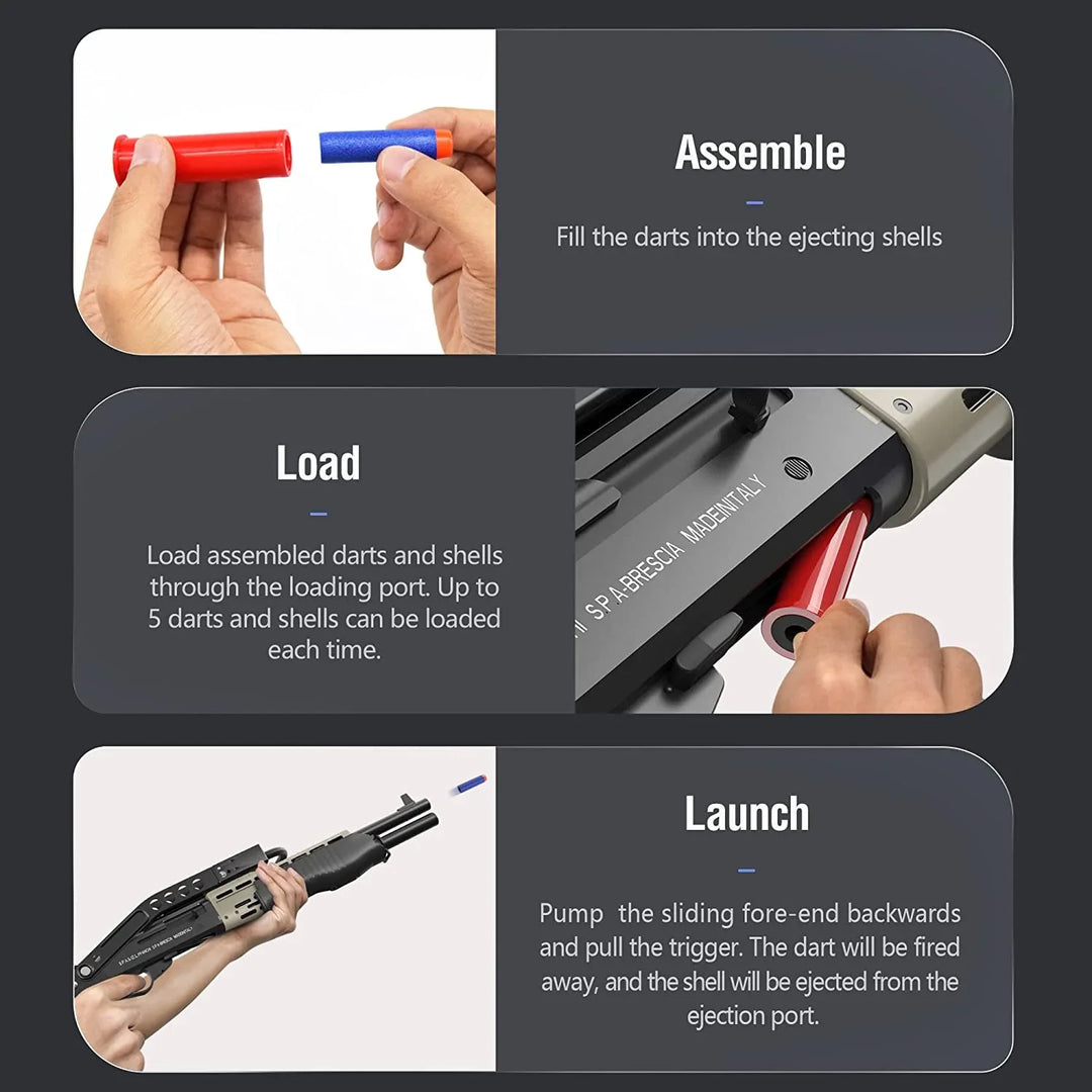 Single Shot Pump SPAS-12 Shotgun nerf guns