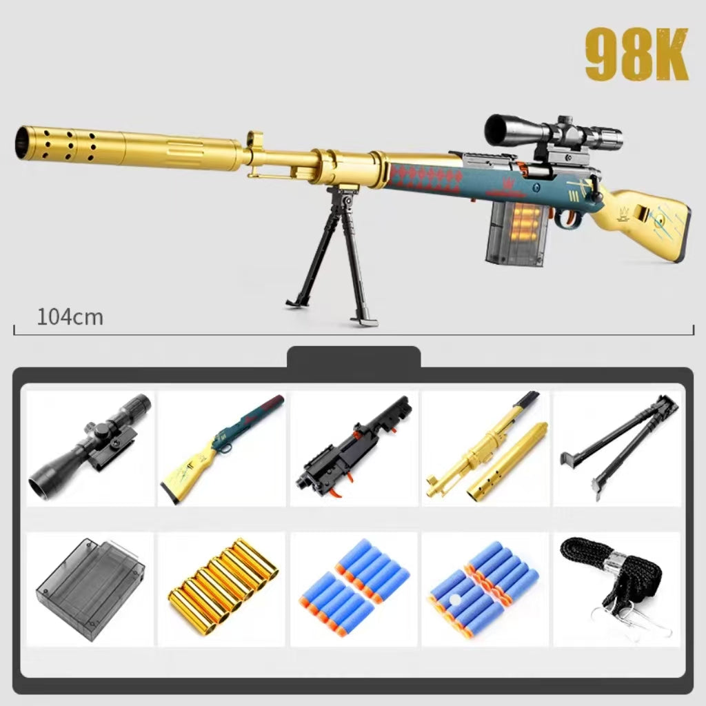 Big Cool Kar98k Sniper Rifle Nerf Blaster