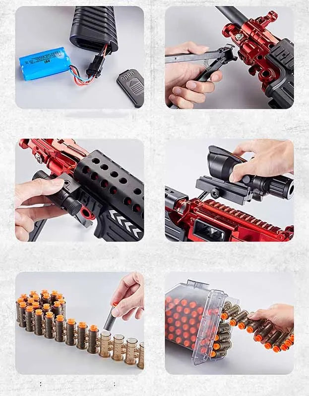 M249 machine gun foam dart Nerf blaster