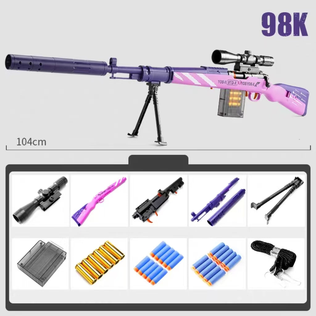 Big Cool Kar98k Sniper Rifle Nerf Blaster