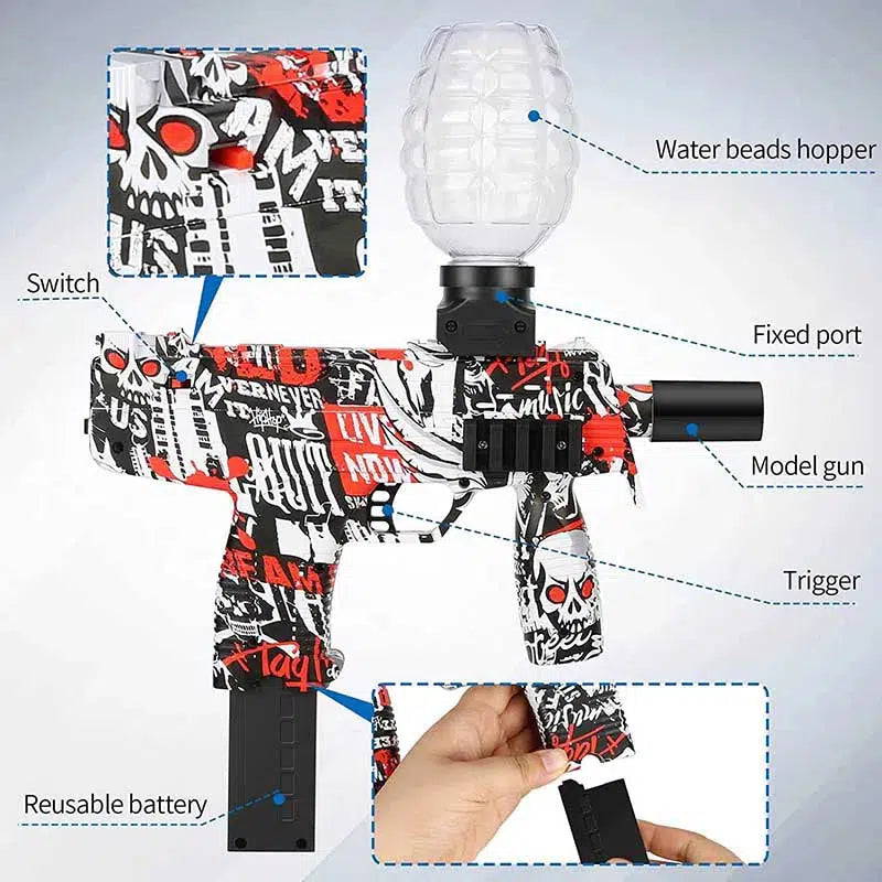 kids Graffiti Electric SMG orbi gun