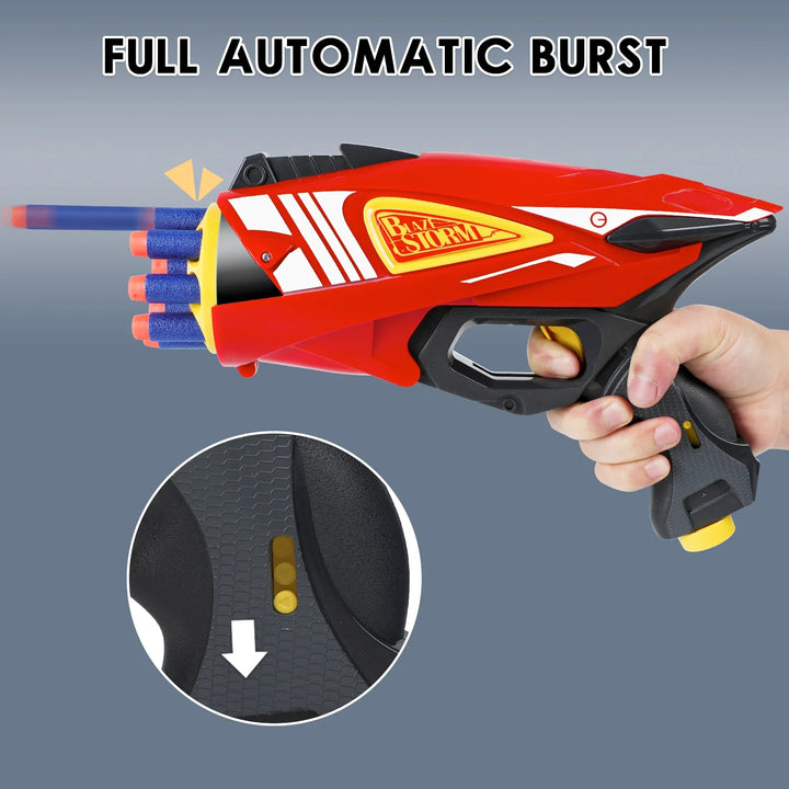 red 8 rounds blaster child nerf guns