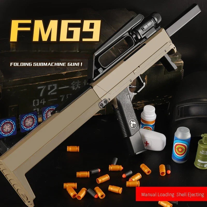 Folding Sand FMG9 Submachine Gun Nerf Guns