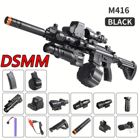 manual-automatic realistic HK416 rifle Gel Blaster