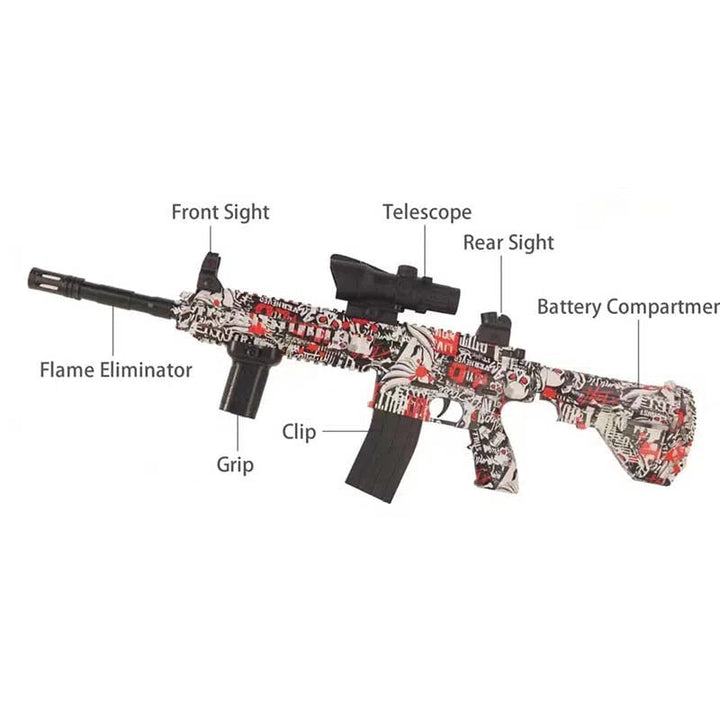 graffiti HK416d splatter ball orbeez blaster