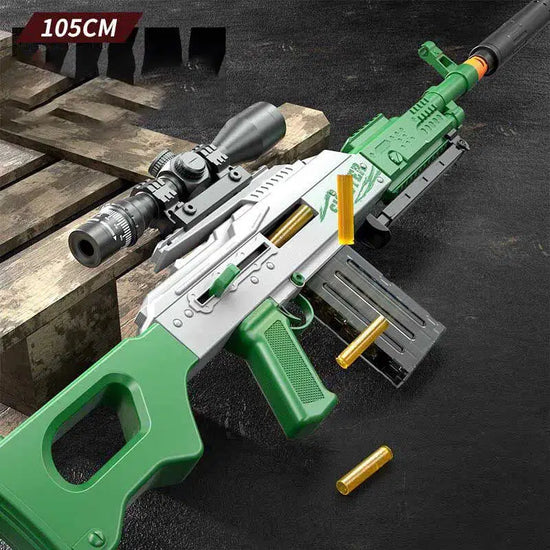 Manual-Automatic PKM Light Machine Gun Nerf Guns