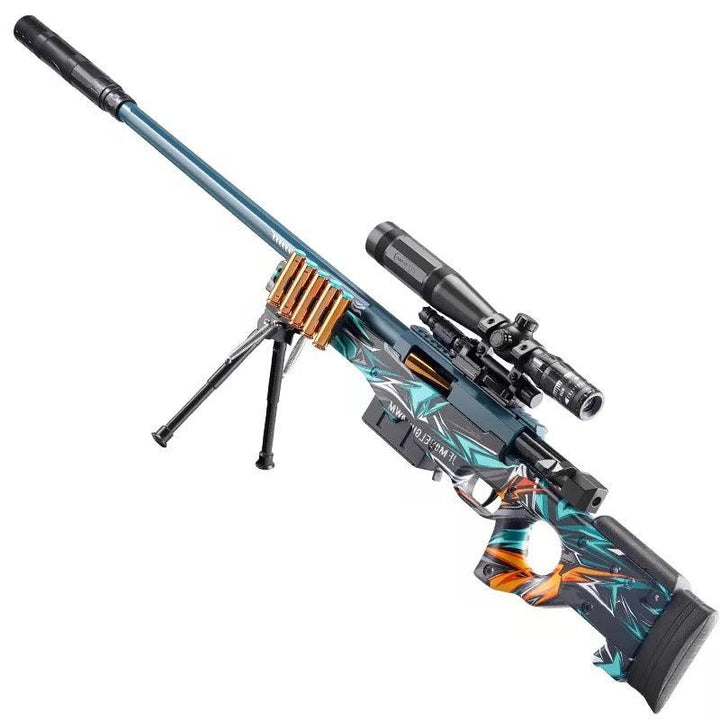 Graffiti Shell-Ejecting AWM Sniper Gun Nerf Gun