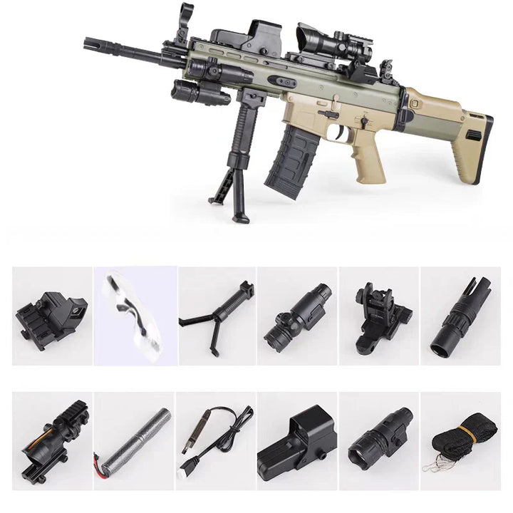 Semi Automatic Scar Assault Rifle Gel Blaster