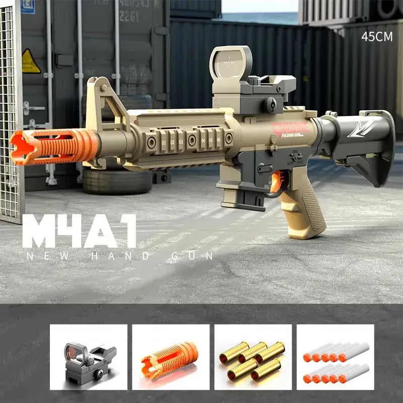 Folding Manual M4A1 Soft Foam Dart Blaster