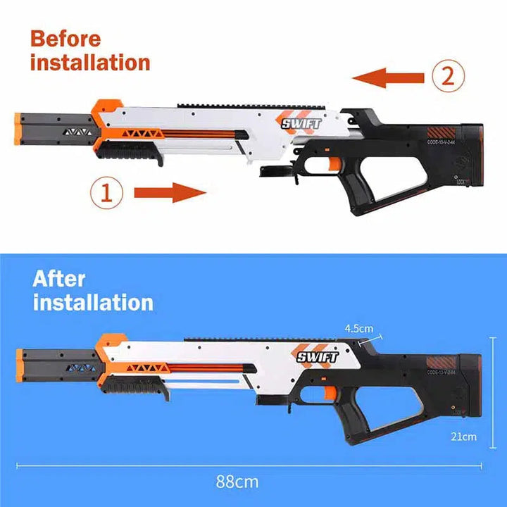 Swift Short Bullet Foam Dart blaster Nerf Gun