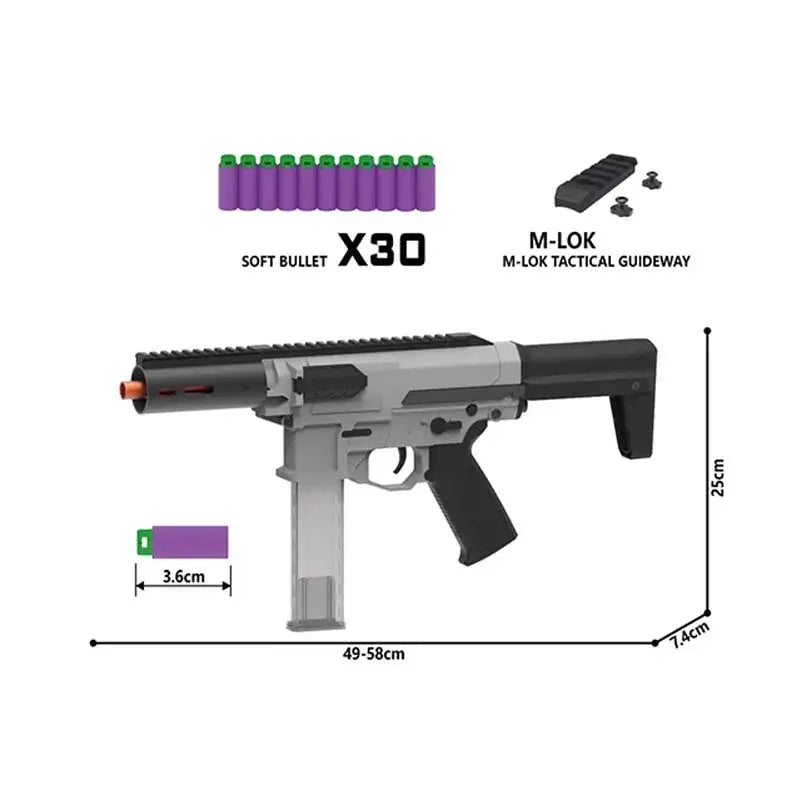 Automatic Zius BK-2S Rifle Gun Nerf Guns