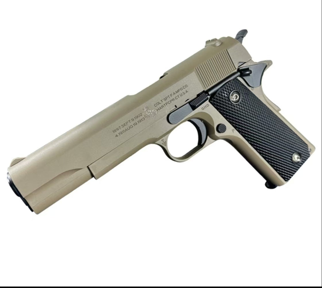 realistic Manual Colt 1911 Gel Blaster