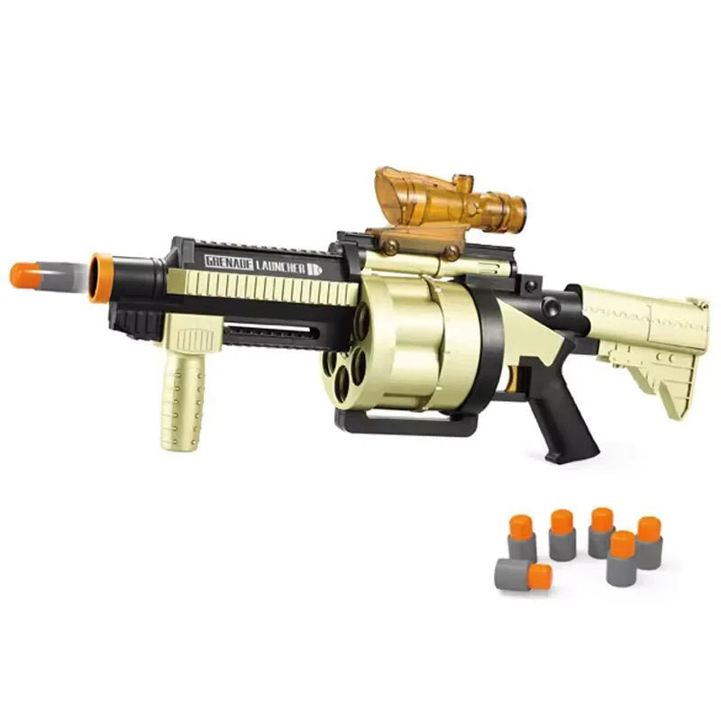 6 Rounds Grenade Launcher Nerf Guns