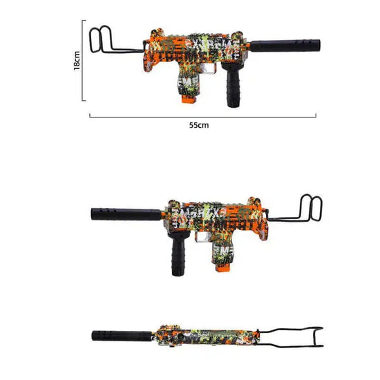 Manual Automatic Graffiti Mini UZI Orbi Guns