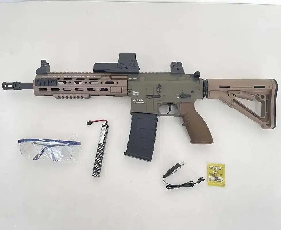 Realistic manual automatic hk416d orbeez gun